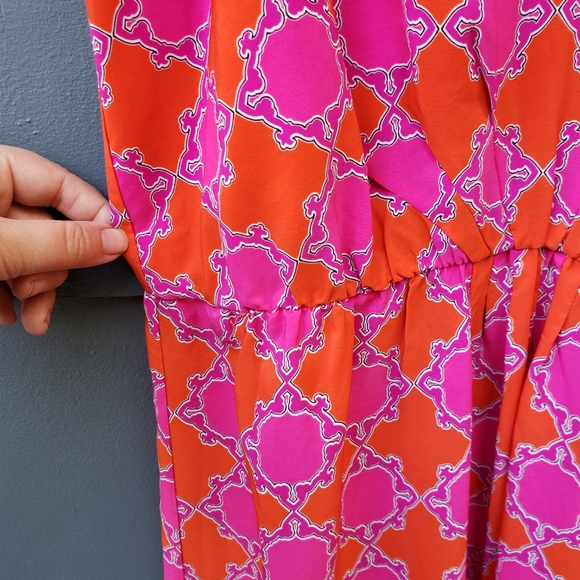 NWT Banana Republic Geometric Print Maxi Dress -12 - Picture 9 of 12